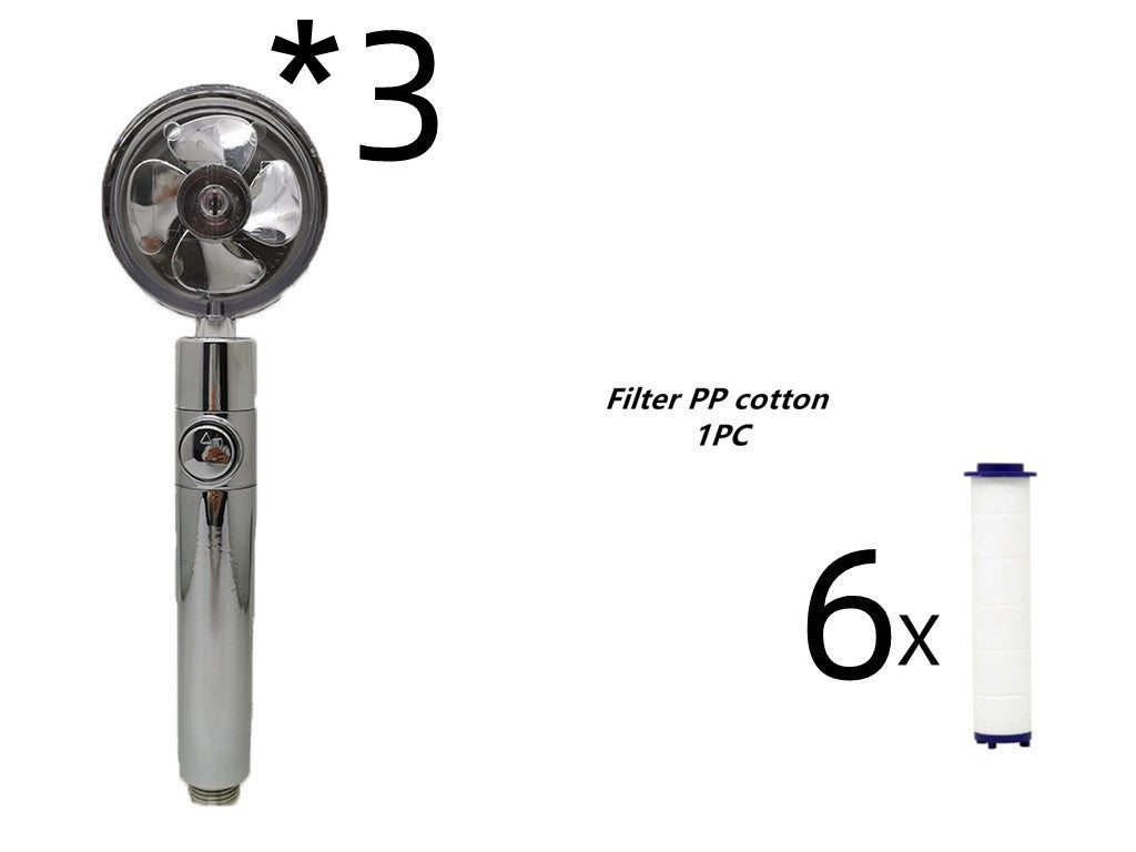 Propeller shower head